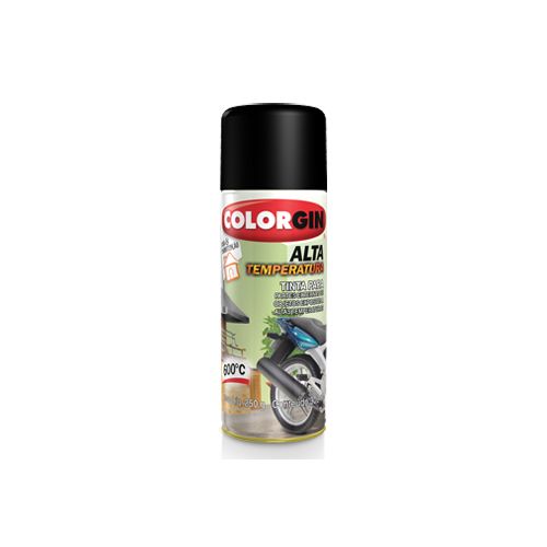 Tinta Spray Alta Temperatura Ml Alum Nio Colorgin