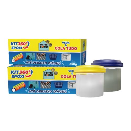 MASSA EPOXI KIT 360º SECA RÁPIDO - 1KG - DOCTORBOND