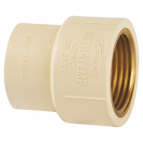 LUVA TRANSIÇÃO ROSCÁVEL CPVC - 22x1/2