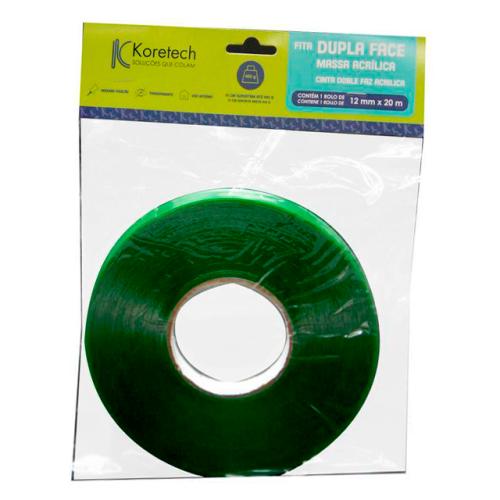 FITA DUPLA FACE MASSA ACRILICA - 12x20m - KORETECH